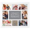 Malden 16.5 x 18.5 White 8 Photo Letterboard Collage Frame