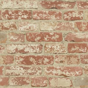RoomMates Wallpaper Stuccoed Red Brick - 1