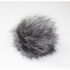 5 Grey Faux Fur Clearance Pom by K+C