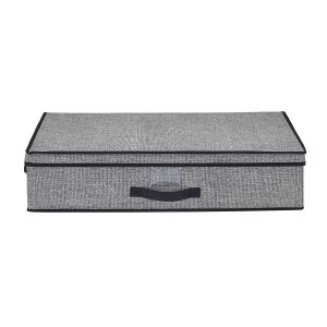 Simplify 28 x 16 Black Under the Bed Storage Box - 1