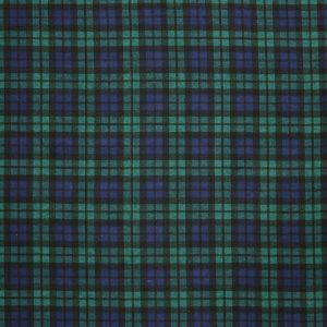 Navy Tartan 108 Wide Flannel Fabric