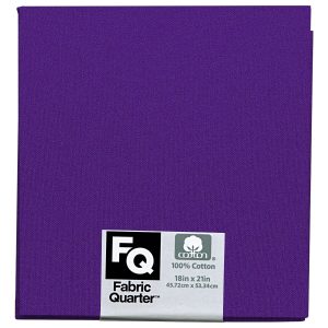 Assorted Purple 1 Piece Cotton Fabric Quarter - 1