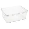 Simplify 14 x 5.5 Clear Lidded Storage Bin With Handles