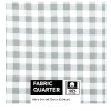 18 x 21 Gray Checkered Cotton Fabric Quarter 1pc by Keepsake Calico