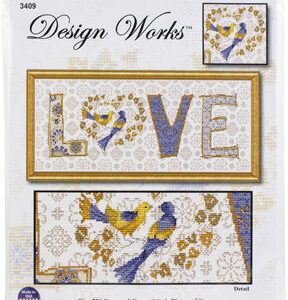 Design Works 20 x 8 Love Counted Cross Stitch Kit - 1