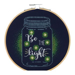 Dimensions 6 Be the Light Counted Cross Stitch Kit With Hoop - 1