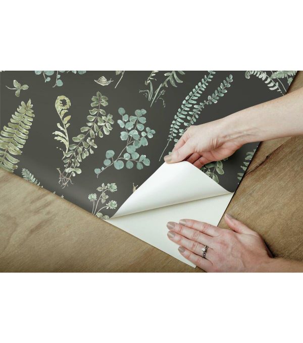 RoomMates 18 x 18  Forest Fern Study Peel   Stick Wallpaper - Image 8