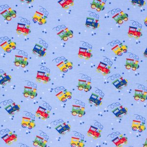 Choo Choo Train Super Snuggle Flannel Fabric - 1