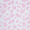 Pink Cow Print Sew Lush Fleece Fabric