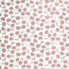 Foil Cherry Toss on White Pure Plush Fleece Fabric