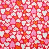 Valentine s Day Hearts on Red Super Snuggle Flannel Fabric by POP!