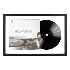 24 x 16 Black Vinyl Record Display Frame by Place   Time - 1