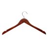 Honey Can Do 17.5 x 9 Cherry Wood Shirt Hangers 20pk