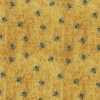 Hi Fashion Working Bees on Yellow Premium Print Cotton Fabric
