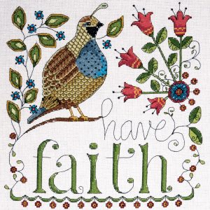 Design Works 10 Heartfelt Have Faith Counted Cross Stitch Kit - 1