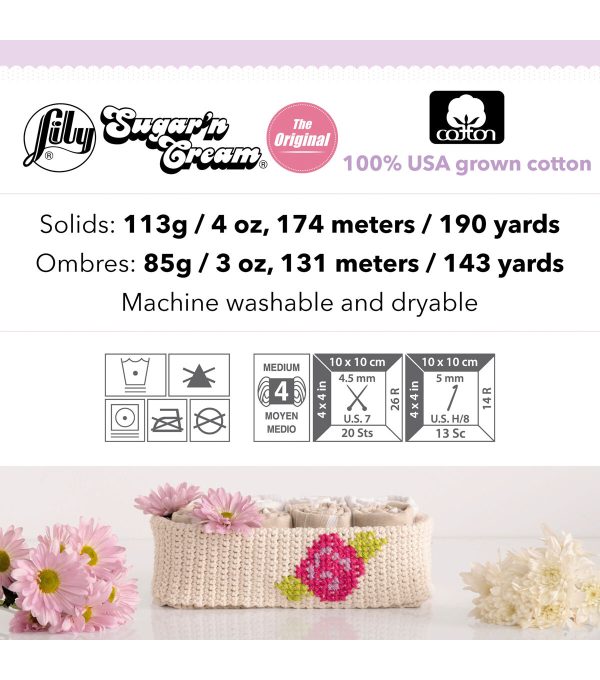 Lily Sugar n Cream Ombres Super Size 200yds Worsted Cotton Yarn - Image 10