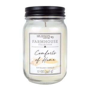 12oz Comforts of Home Scented Mason Jar Candle by Hudson 43 - 1