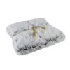 Northlight White Contemporary Rectangular Throw Blanket 55 x 62