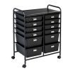 Honey Can Do 15 x 32 Black 12 Drawer Rolling Storage   Craft Organizer