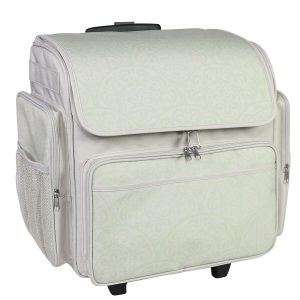 Everything Mary 18 White Paper Crafting Rolling Storage Tote - 1