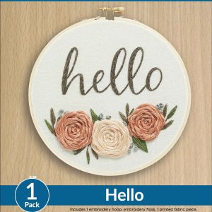 Leisure Arts 6 Hello Embroidery Kit - 1