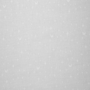 Stars   Moons on White Cotton Fabric by Quilter s Showcase - 1