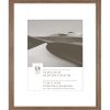 16 x 20 Matted to 11 x 14 Walnut Slat Wall Frame by Place   Time