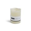 Flameless Vanilla Scented LED Rustic Pillar Candle 3 x4  Cream