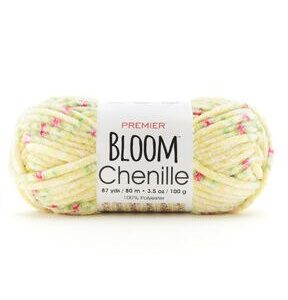 Premier Yarns Bloom Chenille 87yds Super Bulky Polyester Yarn - Buttercup