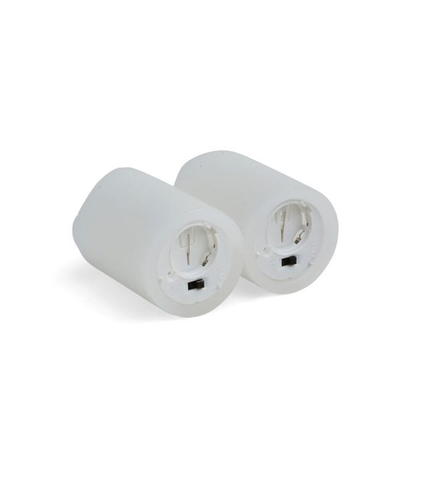 Flameless LED Rustic White Votive Candles 2pk - Image 4