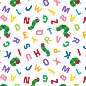 Eric Carle Caterpillar Abc Cotton Fabric