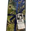 5pc Celestial Cool Batik Metallic Cotton Fabric Quarter Bundle