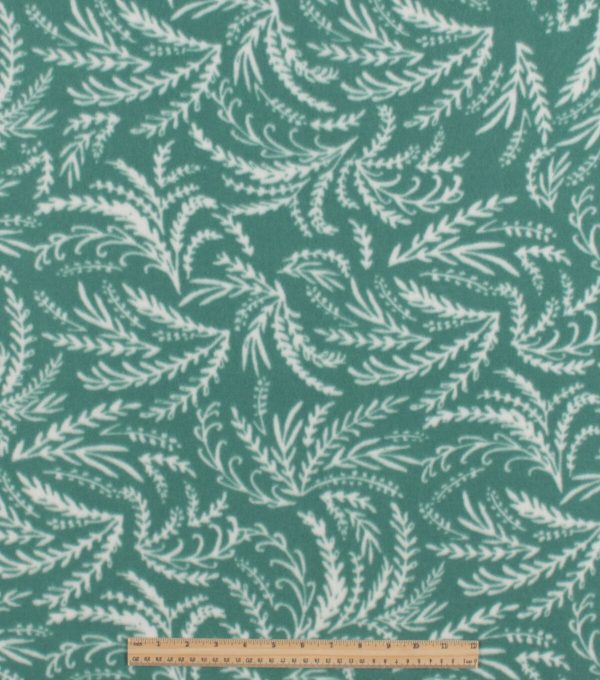 Fern Blizzard Fleece Fabric - Image 2