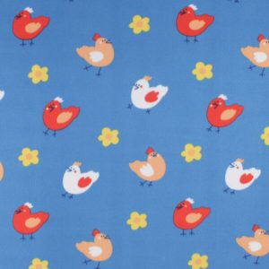 Chickens Blizzard Prints Fleece Fabric