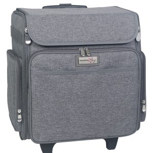 Everything Mary 15.5 Heather Gray Collapsible Rolling Craft Bag - 1