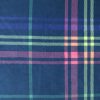 Neon   Pink Plaid on Blue Anti Pill Fleece Fabric