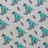 Dino Skater Super Snuggle Flannel Fabric