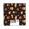 18 x 21 Fun Fall Foods On Navy Cotton Fabric Quarter 1pc