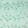 Green Embossed Christmas Lights Sew Lush Fleece Fabric by POP!