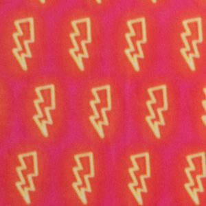 Lightning on Pink Anti Pill Fleece Fabric