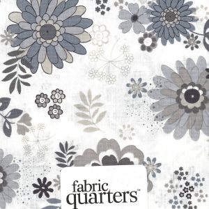 White 1 Piece Cotton Fabric Quarter - 1