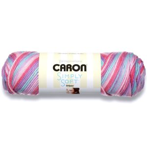 Caron Simply Soft Stripes 235yds Worsted Acrylic Yarn - Times Square