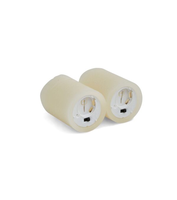 Flameless Vanilla Scented LED Rustic Votive Candles 2 pk Cream - Image 4