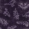 Galaxy Dinosaurs on Purple Anti Pill Fleece Fabric