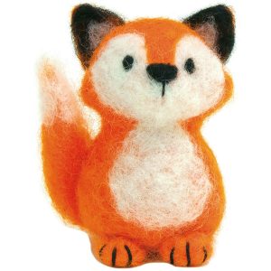 Feltworks 3 Fox Needle Felting Kit - 1