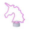 Northlight 11 Battery Operated Neon Style LED Pink Unicorn Table Light