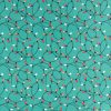 Christmas Lights on Teal Anti Pill Fleece Fabric