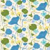 Elana Gabrielle 20.5  x 18  Blue Floral Peel   Stick Wallpaper