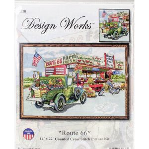Design Works 22 x 14 Route 66 Counted Cross Stitch Kit - 1