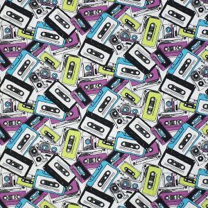 Cassettes Super Snuggle Flannel Fabric